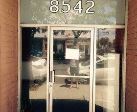 The entrance to the current space in Culver City